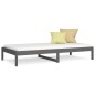 vidaXL Dormeuse Grigia 90x190 cm 3FT Single in Legno Massello di Pino vidaXL Dormeuse Grigia 90x190 cm 3FT Single in Legno Massello di Pino