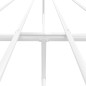 vidaXL Giroletto con Testiera e Pediera Metallo Bianco 135x190 cm vidaXL Giroletto con Testiera e Pediera Metallo Bianco 135x190 cm