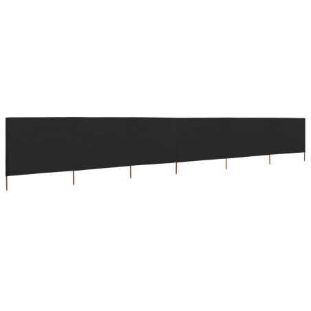vidaXL Paravento a 6 Pannelli in Tessuto 800x160 cm Nero