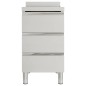 vidaXL Mobiletto da Cucina Commerciale con 3 Cassetti in Acciaio Inox vidaXL Mobiletto da Cucina Commerciale con 3 Cassetti in Acciaio Inox