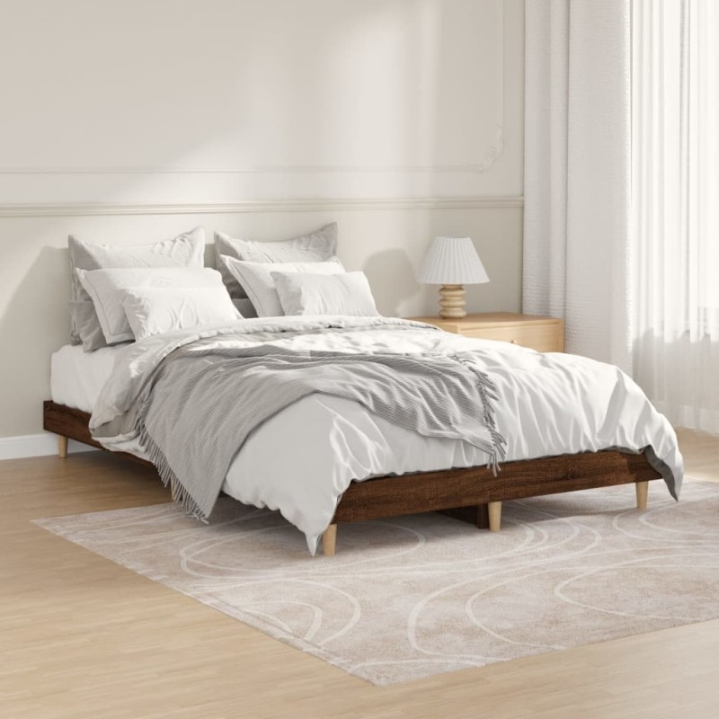 vidaXL Giroletto Rovere Marrone 120x190 cm in Legno Multistrato