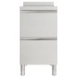 vidaXL Mobiletto da Cucina Commerciale con 2 Cassetti in Acciaio Inox vidaXL Mobiletto da Cucina Commerciale con 2 Cassetti in Acciaio Inox