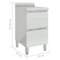 vidaXL Mobiletto da Cucina Commerciale con 2 Cassetti in Acciaio Inox vidaXL Mobiletto da Cucina Commerciale con 2 Cassetti in Acciaio Inox