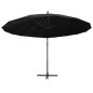 vidaXL Ombrellone a Sbalzo Nero 3 m Palo in Alluminio vidaXL Ombrellone a Sbalzo Nero 3 m Palo in Alluminio