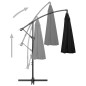 vidaXL Ombrellone a Sbalzo Nero 3 m Palo in Alluminio vidaXL Ombrellone a Sbalzo Nero 3 m Palo in Alluminio