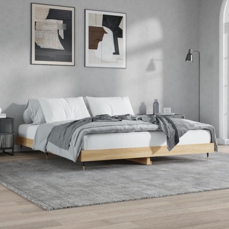 vidaXL Giroletto Rovere Sonoma 120x200 cm in Legno Multistrato
