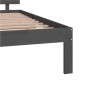 vidaXL Giroletto Grigio in Legno Massello 150x200 cm 5FT King Size vidaXL Giroletto Grigio in Legno Massello 150x200 cm 5FT King Size