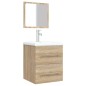 vidaXL Mobile da Bagno con Specchio Rovere Sonoma 41x38,5x48 cm vidaXL Mobile da Bagno con Specchio Rovere Sonoma 41x38,5x48 cm
