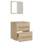 vidaXL Mobile da Bagno con Specchio Rovere Sonoma 41x38,5x48 cm vidaXL Mobile da Bagno con Specchio Rovere Sonoma 41x38,5x48 cm
