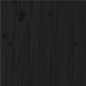 vidaXL Giroletto Nero in Legno Massello 150x200 cm King Size vidaXL Giroletto Nero in Legno Massello 150x200 cm King Size