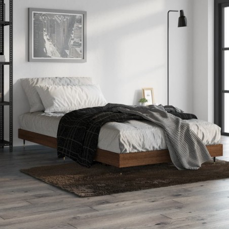 vidaXL Giroletto Rovere Marrone 90x200 cm in Legno Multistrato