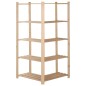 vidaXL Scaffale ad Angolo 5 Livelli 82,5x82,5x170 cm Massello di Pino vidaXL Scaffale ad Angolo 5 Livelli 82,5x82,5x170 cm Massello di Pino