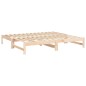 vidaXL Dormeuse Estraibile 2x(75x190) cm Legno Massello di Pino