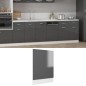 vidaXL Pannello Lavastoviglie Grigio Lucido 45x3x67 cm in Truciolato vidaXL Pannello Lavastoviglie Grigio Lucido 45x3x67 cm in Truciolato