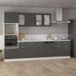 vidaXL Pannello Lavastoviglie Grigio Lucido 45x3x67 cm in Truciolato vidaXL Pannello Lavastoviglie Grigio Lucido 45x3x67 cm in Truciolato