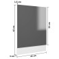 vidaXL Pannello Lavastoviglie Grigio Lucido 45x3x67 cm in Truciolato vidaXL Pannello Lavastoviglie Grigio Lucido 45x3x67 cm in Truciolato