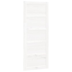 vidaXL Porta del Granaio Bianca 80x1,8x204,5 cm Legno Massello di Pino