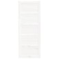 vidaXL Porta del Granaio Bianca 80x1,8x204,5 cm Legno Massello di Pino