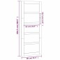 vidaXL Porta del Granaio Bianca 80x1,8x204,5 cm Legno Massello di Pino