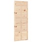 vidaXL Porta del Granaio 80x1,8x214 cm in Legno Massello di Pino