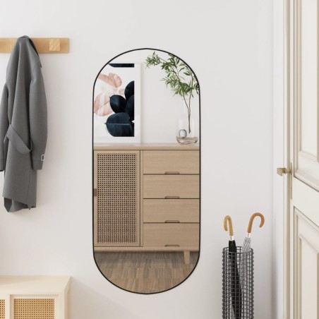 vidaXL Specchio da Parete 35x80 cm Vetro Ovale