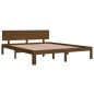vidaXL Giroletto Marrone Miele in Legno Massello di Pino 160x200 cm vidaXL Giroletto Marrone Miele in Legno Massello di Pino 160x200 cm