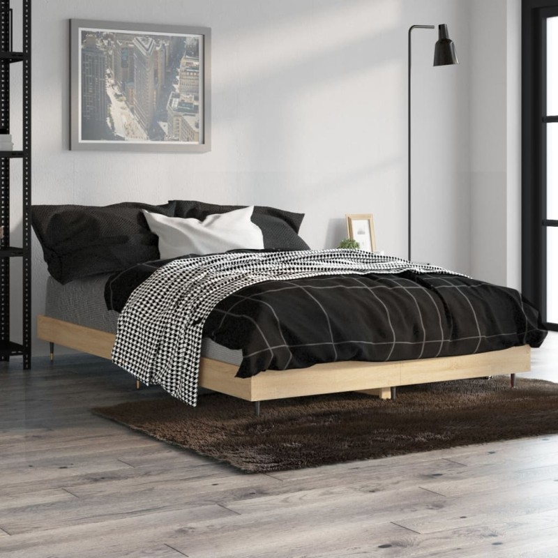 vidaXL Giroletto Rovere Sonoma 120x190 cm in Legno Multistrato vidaXL Giroletto Rovere Sonoma 120x190 cm in Legno Multistrato