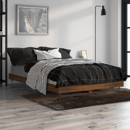 vidaXL Giroletto Rovere Marrone 120x190 cm in Legno Multistrato