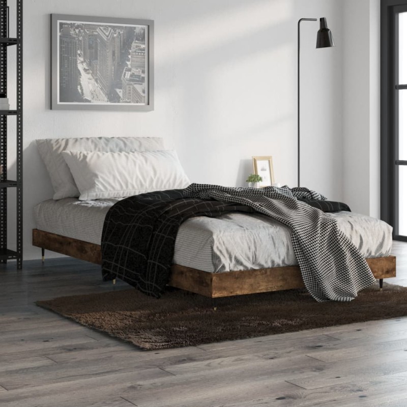 vidaXL Giroletto Rovere Fumo 90x190 cm in Legno Multistrato vidaXL Giroletto Rovere Fumo 90x190 cm in Legno Multistrato