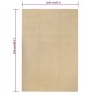 vidaXL Tappeto Rettangolare Naturale 160x230 cm in Cotone vidaXL Tappeto Rettangolare Naturale 160x230 cm in Cotone
