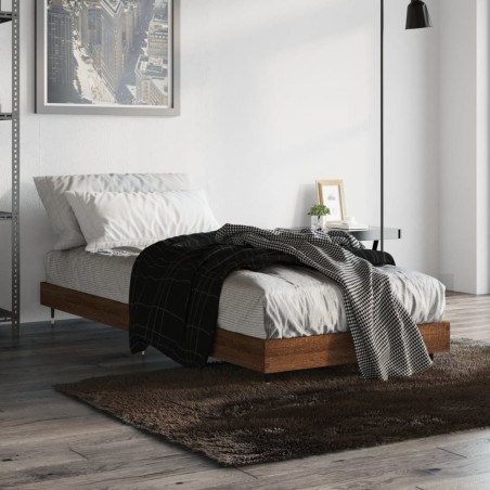 vidaXL Giroletto Rovere Marrone 75x190 cm in Legno Multistrato