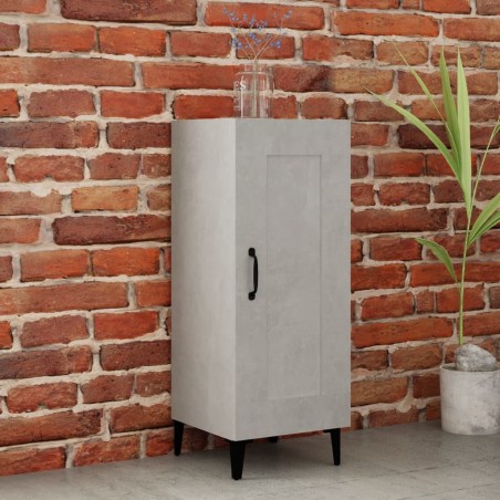 vidaXL Credenza Grigio Cemento 34,5x34x90 cm in Legno Multistrato