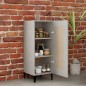 vidaXL Credenza Grigio Cemento 34,5x34x90 cm in Legno Multistrato vidaXL Credenza Grigio Cemento 34,5x34x90 cm in Legno Multistrato
