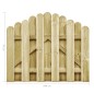 vidaXL Cancello da Giardino in Legno di Pino Impregnato 100x75 cm vidaXL Cancello da Giardino in Legno di Pino Impregnato 100x75 cm