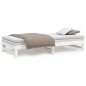 vidaXL Dormeuse Estraibile Bianca 2x(100x200)cm Legno Massello di Pino vidaXL Dormeuse Estraibile Bianca 2x(100x200)cm Legno Massello di Pino