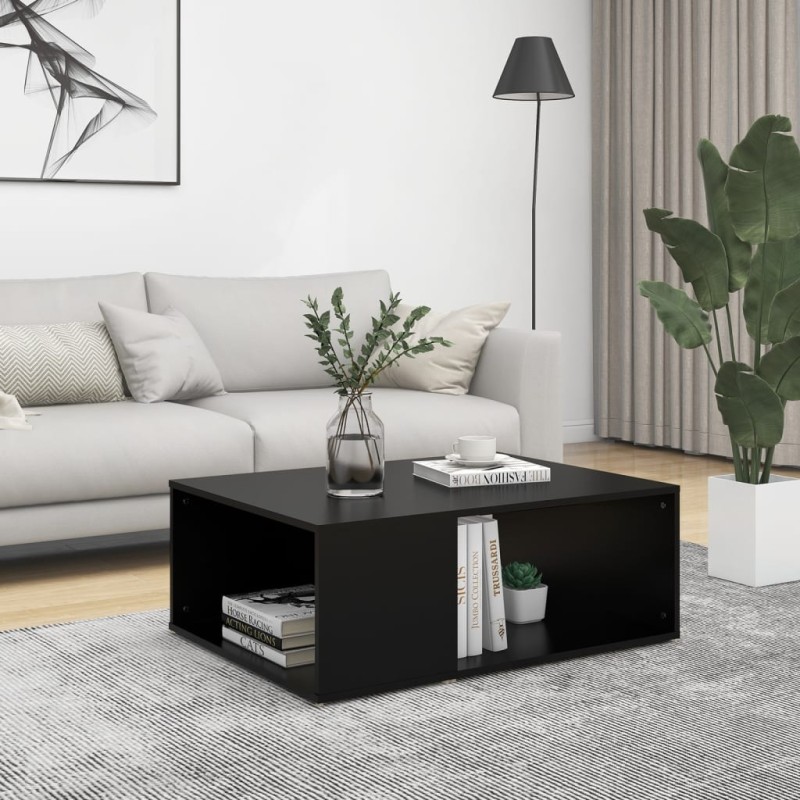vidaXL Tavolino da Salotto Nero 90x67x33 cm in Truciolato vidaXL Tavolino da Salotto Nero 90x67x33 cm in Truciolato
