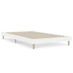 vidaXL Giroletto Bianco 100x200 cm in Legno Massello