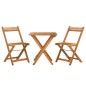 vidaXL Set Bistrò Pieghevole 3pz in Legno Massello di Acacia vidaXL Set Bistrò Pieghevole 3pz in Legno Massello di Acacia