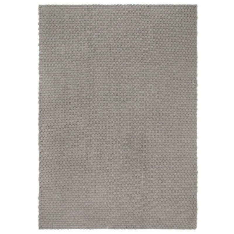 vidaXL Tappeto Rettangolare Grigio 80x160 cm in Cotone vidaXL Tappeto Rettangolare Grigio 80x160 cm in Cotone