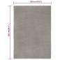 vidaXL Tappeto Rettangolare Grigio 180x250 cm in Cotone vidaXL Tappeto Rettangolare Grigio 180x250 cm in Cotone
