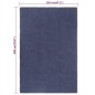 vidaXL Tappeto Rettangolare Blu Marino 120x180 cm in Cotone vidaXL Tappeto Rettangolare Blu Marino 120x180 cm in Cotone