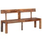 vidaXL Panca con Schienale Grigia 160 cm Legno Massello di Acacia vidaXL Panca con Schienale Grigia 160 cm Legno Massello di Acacia
