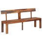 vidaXL Panca con Schienale Grigia 160 cm Legno Massello di Acacia vidaXL Panca con Schienale Grigia 160 cm Legno Massello di Acacia