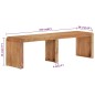 vidaXL Panca 160x38x45 cm in Legno Massello di Acacia vidaXL Panca 160x38x45 cm in Legno Massello di Acacia