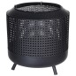 ProGarden Braciere con Griglia Barbecue 50x51 cm Nero ProGarden Braciere con Griglia Barbecue 50x51 cm Nero