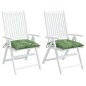 vidaXL Cuscini per Sedia 2 pz Motivo a Foglie 40x40x7 cm Tessuto