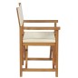 vidaXL Sedie da Regista Pieghevoli 2 pz Crema Legno Massello di Teak vidaXL Sedie da Regista Pieghevoli 2 pz Crema Legno Massello di Teak