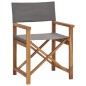 vidaXL Sedie da Regista Pieghevoli 2 pz Grigio Legno Massello di Teak vidaXL Sedie da Regista Pieghevoli 2 pz Grigio Legno Massello di Teak