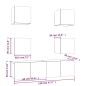 Set Mobili Porta TV 6 pz Rovere Marrone in Legno Multistrato Set Mobili Porta TV 6 pz Rovere Marrone in Legno Multistrato