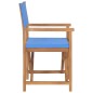 vidaXL Sedie da Regista Pieghevoli 2 pz Blu in Legno Massello di Teak vidaXL Sedie da Regista Pieghevoli 2 pz Blu in Legno Massello di Teak